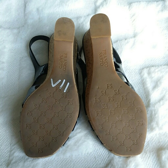 Franco Sarto cork wedge sandals - Picture 6 of 8